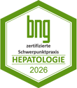 Gütesiegel Hepatologische Schwerpunktpraxis